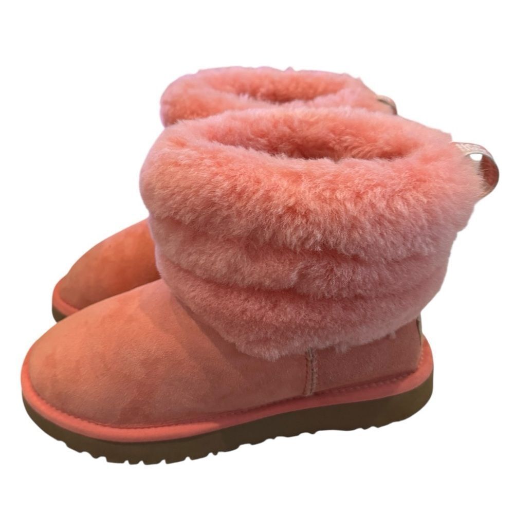 UGG Fluff Mini Quilted Pink Women’s Boots 7 - Picture 2 of 7
